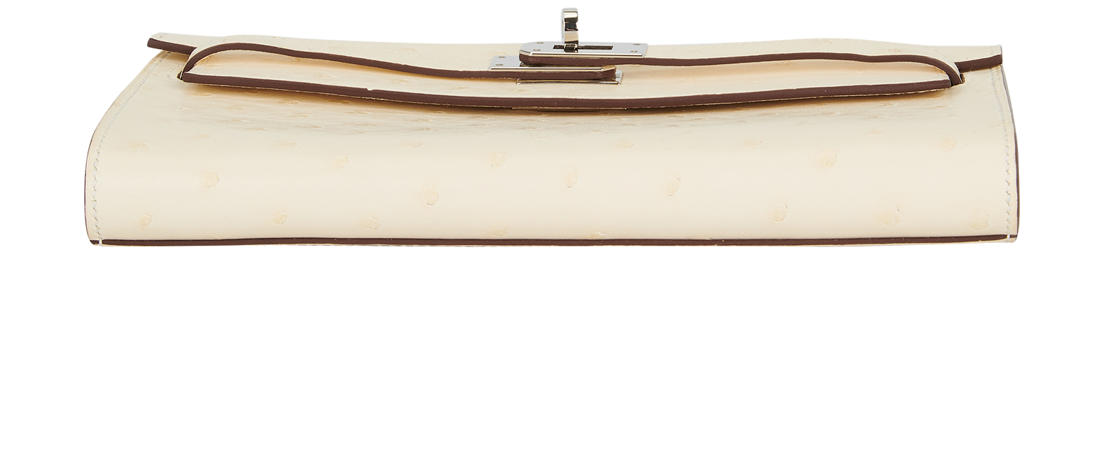 Kelly To Go In Ostrich Beton, &pound;5,960, Handbags, Cream, Ostrich, Top view